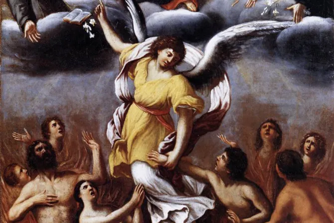 ملاك يحرّر الأنفس من المطهر، لوحة من القرن السابع عشر للفنّان لودوفيكو كرّاتشي
