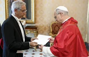 البابا يتسلّم أوراق اعتماد السفير اللبنانيّ الجديد فادي عسّاف صباح اليوم في الفاتيكان مصدر الصورة: فاتيكان ميديا