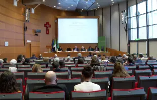 مؤتمر دوليّ لإلغاء استئجار الرحم في جامعة «لومزا»-روما، إيطاليا مصدر الصورة: فابيو غونيلّا/إي دبليو تي إن