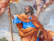 لوحة جداريّة للقدّيس يعقوب الكبير في كنيسة القدّيس يعقوب في روما، إيطاليا