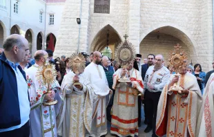 مدينة زحلة اللبنانيّة تحتفل بعيد خميس الجسد الإلهي مصدر الصورة: مروان سمعان/آسي مينا