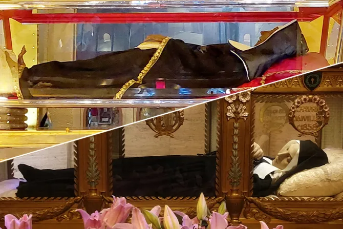 ضريحا القدّيستَيْن ريتا في بلدة كاشيا الإيطاليّة وبرناديت سوبيرو في مدينة نيفير الفرنسيّة