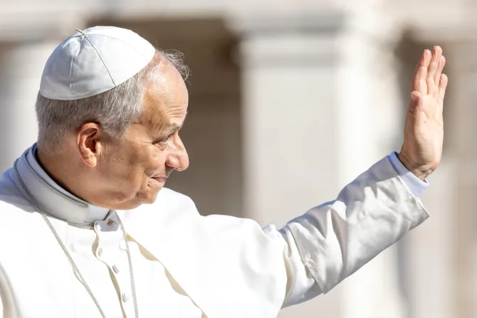 البابا لاوون صباح اليوم في ساحة القدّيس بطرس-الفاتيكان