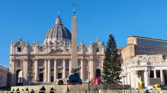 بدأت معالم الزينة تظهر في الفاتيكان مع اقتراب عيد الميلاد مصدر الصورة: إلياس الترك/آسي مينا