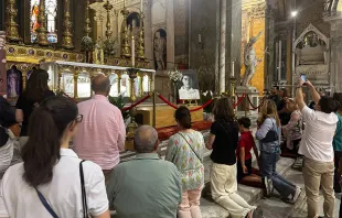 نقل نعش الطوباويّ بيير جورجيو فراسّاتي إلى روما استعدادًا ليوبيل الشبيبة مصدر الصورة: إلياس الترك/آسي مينا