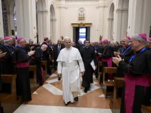 البابا لاوون الرابع عشر يلقي كلمة في ختام أعمال مجلس الأساقفة الإيطاليّين في أسيزي