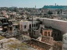 آثار الزلزال في مدينة حلب القديمة
