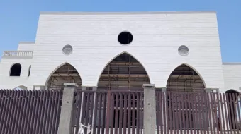 أعمال بناء كنيسة القدّيس شربل المارونيّة مستمرّة في العاصمة القطريّة، الدوحة مصدر الصورة: الأب شربل مهنّا
