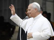 البابا لاوون الرابع عشر صباح اليوم في الفاتيكان