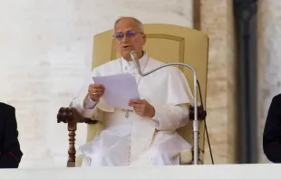 البابا لاوون الرابع عشر يقدّم صباح اليوم تأمّلًا في ساحة القدّيس بطرس-الفاتيكان عن «الفصح مرسى القلب القَلِق» مصدر الصورة: دانييل إيبانيز/ آسي مينا