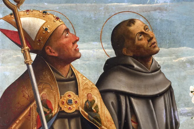 لوحة للقديسَين بونافنتورا من بانيورجيو وفرنسيس الأسّيزي بريشة الفنّان جيرولامو دا سانتا كروتشي في كنيسة دير بشارة السيّدة العذراء-جزيرة كوشليون الكرواتيّة