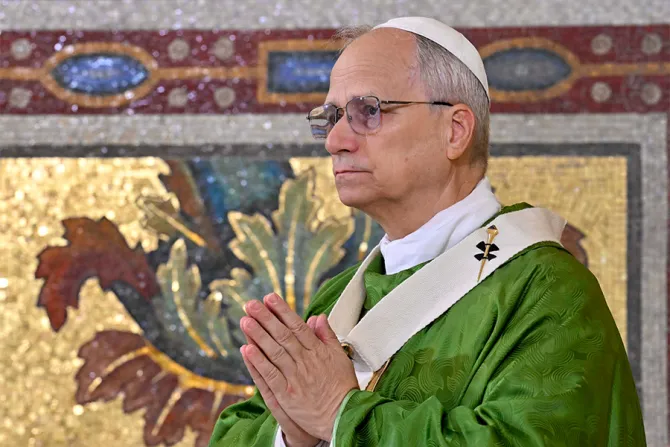 البابا لاوون الرابع عشر يترأّس الذبيحة الإلهيّة في مزار القدّيسة مريم ديلّا روتوندا-ألبانو الإيطاليّة