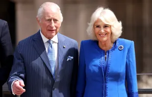 الملك تشارلز الثالث والملكة كاميلا في خلال زيارتهما العاصمة الإيطاليّة روما في شهر أبريل/نيسان الماضي مصدر الصورة: Alessia Pierdomenico/Shutterstock