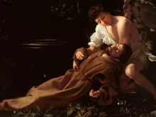 لوحة للفنّان الإيطاليّ ميكيلانجلو ميريزي، الملقَّب كارافاجيو، تُظهر القدّيس فرنسيس الأسيزي في حالة انخطاف روحيّ