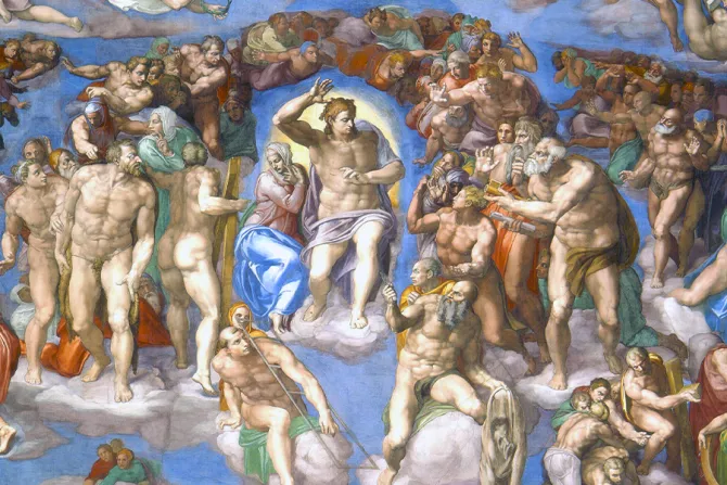 لوحة «الدينونة الأخيرة» للفنّان مايكل أنجلو بوناروتي في كنيسة سيستين الفاتيكانيّة