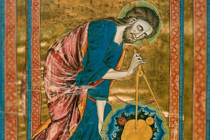 «الله عالم الرياضيّات» لفنّانٍ مجهول من القرن الثالث عشر