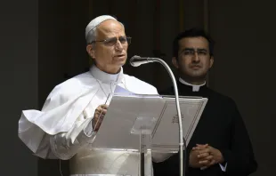 البابا لاوون الرابع عشر يتلو صلاة التبشير الملائكيّ في كاستل غاندولفو الإيطاليّة يوم 13 يوليو/تمّوز 2025 مصدر الصورة: فاتيكان ميديا