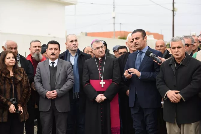 العراق: إيبارشيّة أربيل تحتفل بوضع حجر الأساس لكنيسة مريم العذراء-2