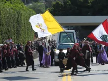 البابا بنديكتوس السادس عشر في خلال زيارته لبنان في العام 2012