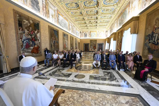 البابا لاوون الرابع عشر يلتقي وفدًا فرنسيًّا من فال دو مارن