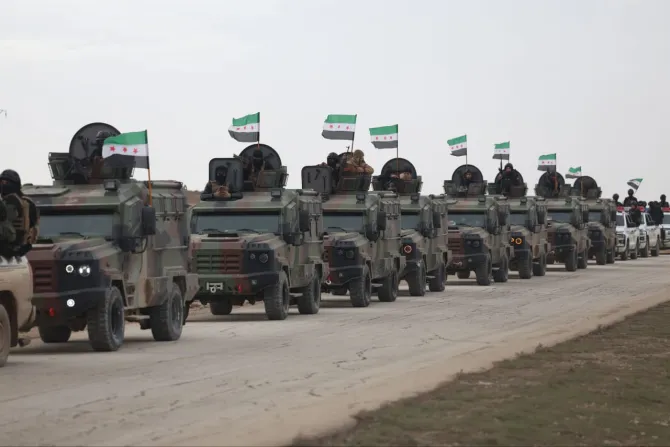 قوات الأمن السورية في طريقها إلى مدينة القامشلي