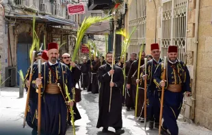 من مسيرة الشعانين في القدس، الأراضي المقدّسة مصدر الصورة: البطريركيّة اللاتينيّة-القدس