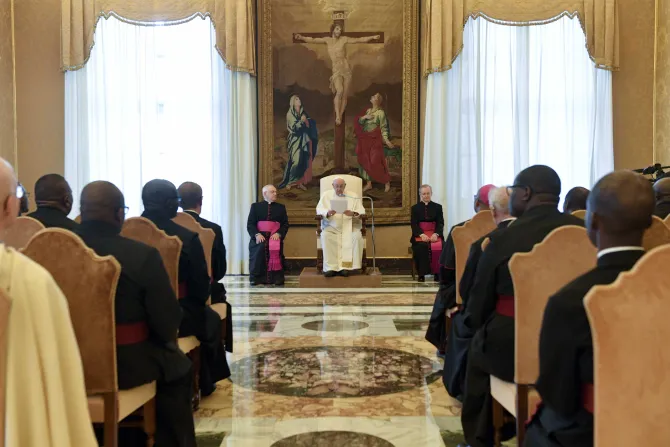 البابا يلقي كلمته أمام جمعية مرسلي الماريانهيل