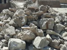 أنقاض حجارة من الموصل القديمة