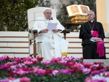البابا فرنسيس في خلال صلاة مسكونيّة احتضنتها ساحة القدّيس بطرس يوم 30 سبتمبر/أيلول الماضي