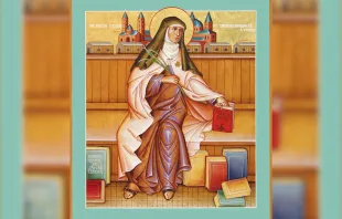 أيقونة القدّيسة تريزا بنديكتا للصليب مصدر الصورة: صفحة «The Carmelite Spirit» في فيسبوك