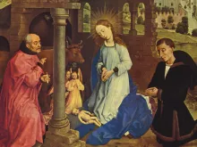 مغارة الميلاد للفنّان روجر فان دير ويدن من القرن الخامس عشر