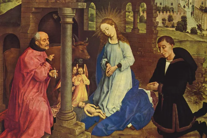 مغارة الميلاد للفنّان روجر فان دير ويدن من القرن الخامس عشر