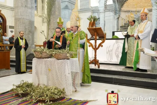 قداس عيد الشعانين في كنيسة الطاهرة الكبرى، بخديدي (قره قوش)-العراق 1