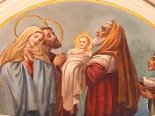 تقدمة يسوع إلى الهيكل - لوحة جداريّة للفنّان نيكولا كولونّا في كنيسة القدّيس فرديناندو بمدينة باري الإيطاليّة