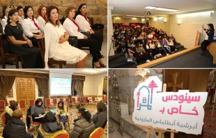 مسيرة سينودسية خاصّة بالمرأة في الأبرشيات والرعايا مصدر الصور: أبرشية أنطلياس المارونية/رعية مار الياس وادي العرايش/Bkerke Jeune