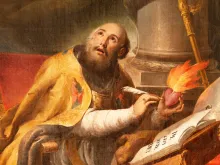 لوحة للقديس أغسطينوس في بلنسية، إسبانيا