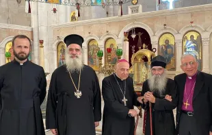 وفد مسيحي فلسطيني رفيع يزور دير بئر يعقوب في نابلس تضامنًا مع رئيسه Provided by: Theodosios Atallah Hanna