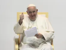 البابا فرنسيس في لقاءٍ مع الشبيبة بالمجر في 29 أبريل/نيسان 2023