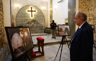 جانب من الاحتفال الرسميّ بإعادة افتتاح دير مار أوراها التاريخيّ في العراق مصدر الصورة: اسماعيل عدنان/آسي مينا