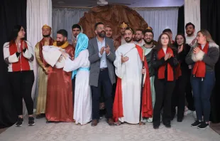 من الأمسية الميلاديّة في كاتدرائيّة سيّدة الانتقال في الحسكة - سوريا مصدر الصورة: الحسكة ونصيبين للسريان الكاثوليك