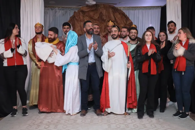 من الأمسية الميلاديّة في كاتدرائيّة سيّدة الانتقال في الحسكة - سوريا