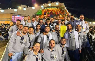 جانب من مشاركة كشّاف الموارنة في حلب في محطّات رحلة البابا لاوون الرابع عشر إلى لبنان مصدر الصورة: كشّاف الموارنة