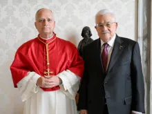 البابا لاوون الرابع عشر يلتقي صباح اليوم رئيس السلطة الفلسطينيّة محمود عبّاس في القصر الرسوليّ الفاتيكانيّ