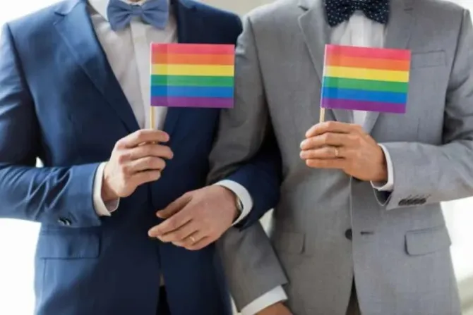 صورة تمثّل زواج المثليين
