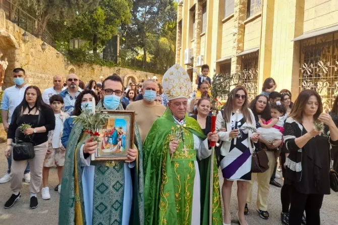 الكنيسة الكلدانيّة في لبنان تحتفل بأحد الشعانين-1