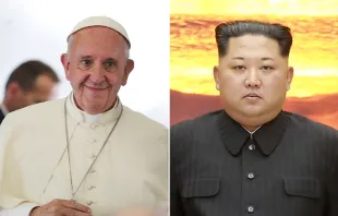 البابا فرنسيس ورئيس كوريا الشماليّة كيم يونغ أون Provided by: Alan Holdren - CNA / Wikimedia