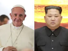 البابا فرنسيس ورئيس كوريا الشماليّة كيم يونغ أون