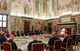 البابا فرنسيس يلتقي الأساقفة المشاركين في الجمعيّة العامة لمجمع الكنائس الشرقيّة في فبراير/شباط 2022 Provided by: Vatican Media