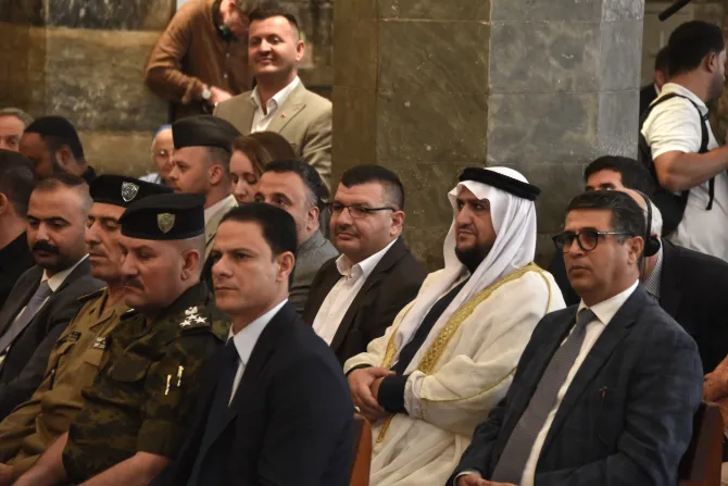 جانب من الاحتفال الرسميّ بافتتاح كنيستَي الطاهرة الكلدانيّة ومار توما للسريان الأرثوذكس في الموصل، العراق