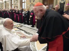 الكاردينال راينهارد ماركس والأساقفة الألمان يلتقون البابا فرنسيس في الفاتيكان في 17 نوفمبر/تشرين الثاني 2022